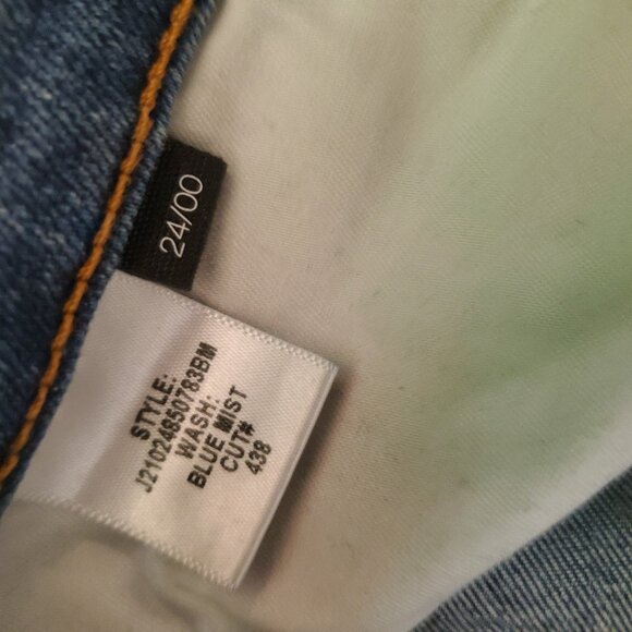 Veronica Beard Emma Skinny Mid Rise Jeans Stretch Denim Blue Mist Sz 24 - Picture 5 of 6